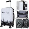 39018 Polycarbonat Kofferset 3tlg Fly the world weiss 2