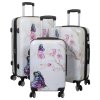 36911 Polycarbonat Kofferset 3tlg Butterfly II 1