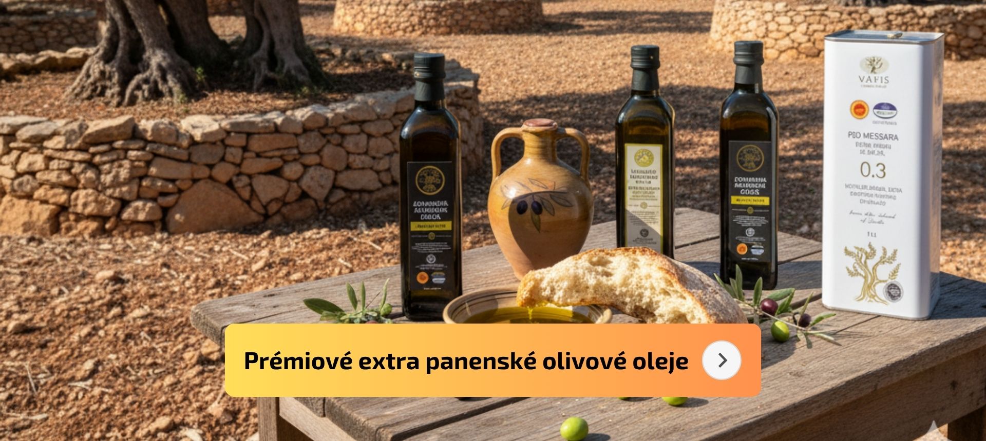 Prémiové řecké extra panenské olivové oleje
