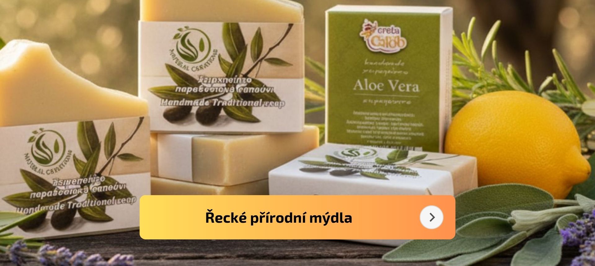 Tradiční bylinková řecká mýdla