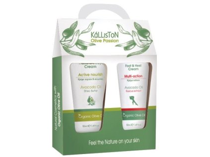 Kalliston dárková sada krémů na ruce, tělo a chodidla s avokádovým olejem