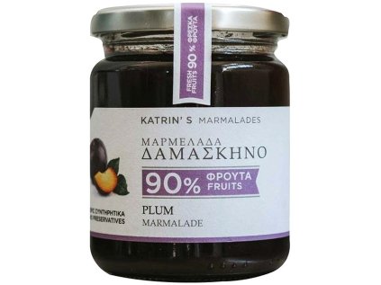 Sklenice džemu z vanilkových švestek Kriton Gea 300 g.