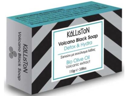Kalliston černé mýdlo Detox & Hydra s vulkanickým extraktem 110 g