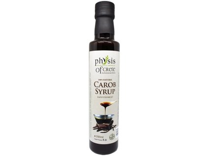 Karobový sirup Physis of Crete ve skleněné lahvi 350 ml
