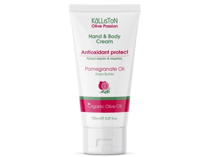 Antioxidační krém na ruce a tělo Kalliston s granátovým jablkem 150 ml