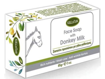 Mýdlo na obličej s oslím mlékem Kalliston 85 g balení