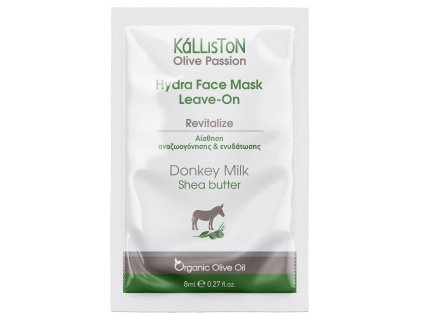 Kalliston pleťová maska s oslím mlékem Hydra – 8 ml