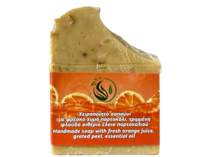Ručně vyrobené mýdlo s pomerančem Natural Creations 110 g balení