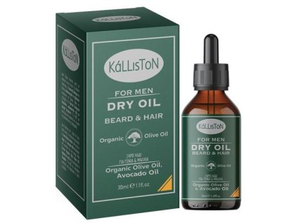 Kalliston suchý olej na vousy a vlasy 30 ml – balení