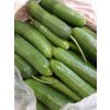 Čerstvá sklizeň baby okurek z Kréty