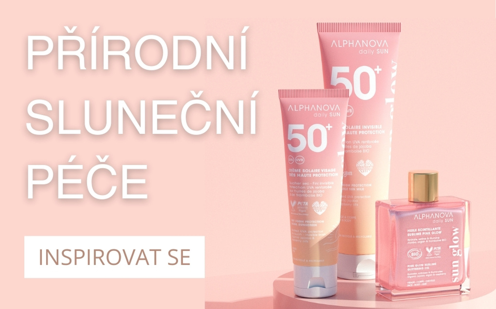 Přírodní opalovací krémy Alphanova