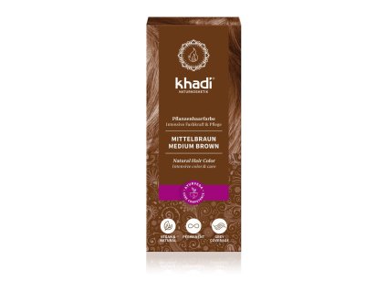 10542 khadi rostlinna barva na vlasy stredni hneda 100 g