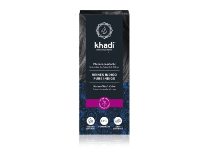 10548 khadi rostlinna barva na vlasy ciste indigo 100 g
