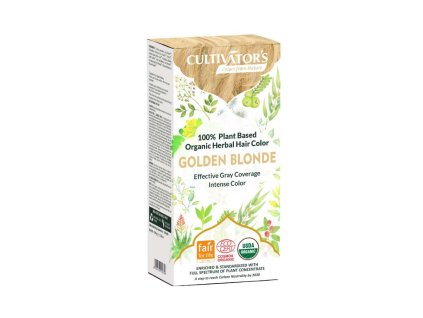 15390 cultivator rostlinna barva na vlasy zlata blond 100 g bio