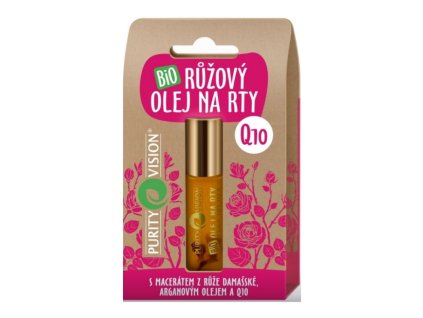 Purity Vision Bio Růžový olej na rty s Q10 10 ml