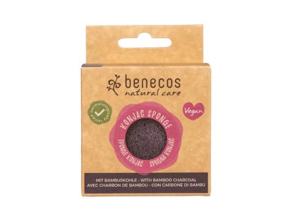 benecos Přírodní houba konjac black bamboo