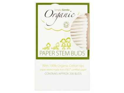 9558 simply gentle organicke vatove tycinky simply gentle 200 ks