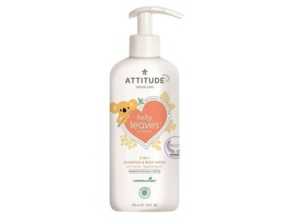 9948 attitude detske telove mydlo a sampon 2v1 hruska