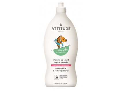 9963 attitude prostredek na myti nadobi pro deti bez vune 700 ml