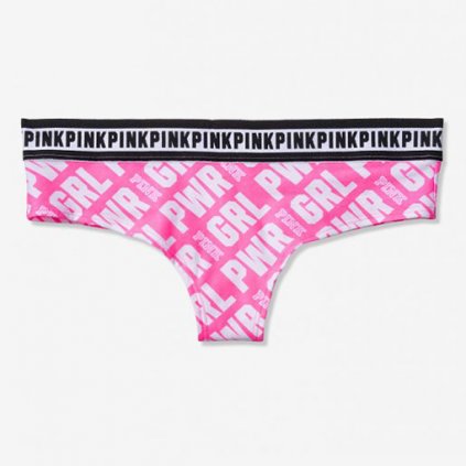 Victoria's Secret PINK růžové brazilské kalhotky