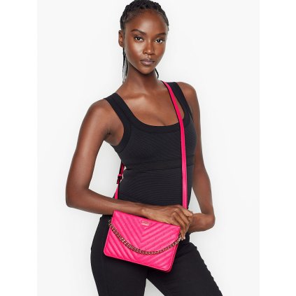 Victoria's Secret luxusní růžová crossbody kabelka