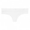 Victoria's Secret bílá krajková tanga Logo Waist Thong Panty