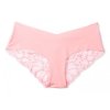 Victoria's Secret Appleblossom bezešvé brazilky Floral Lace-back Cheeky Panty