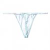 Victoria's Secret sexy modrá batikovaná tanga Stretch Cotton V-string Panty