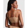Victoria's Secret PINK Mocha Latte bralette podprsenka Lace Lightly Lined Plunge