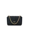 Victoria's Secret luxusní černá kabelka přes rameno Pebbled V-Quilt Bond Street Shoulder Bag