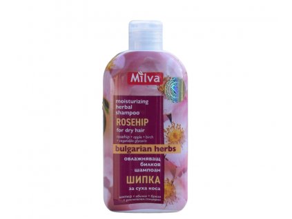 Milva hydratační bylinný šampon šípek, 200 ml