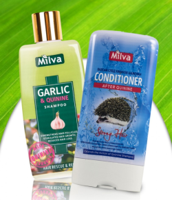 Milva testovanie - Cesnak chinin & Kondicionér