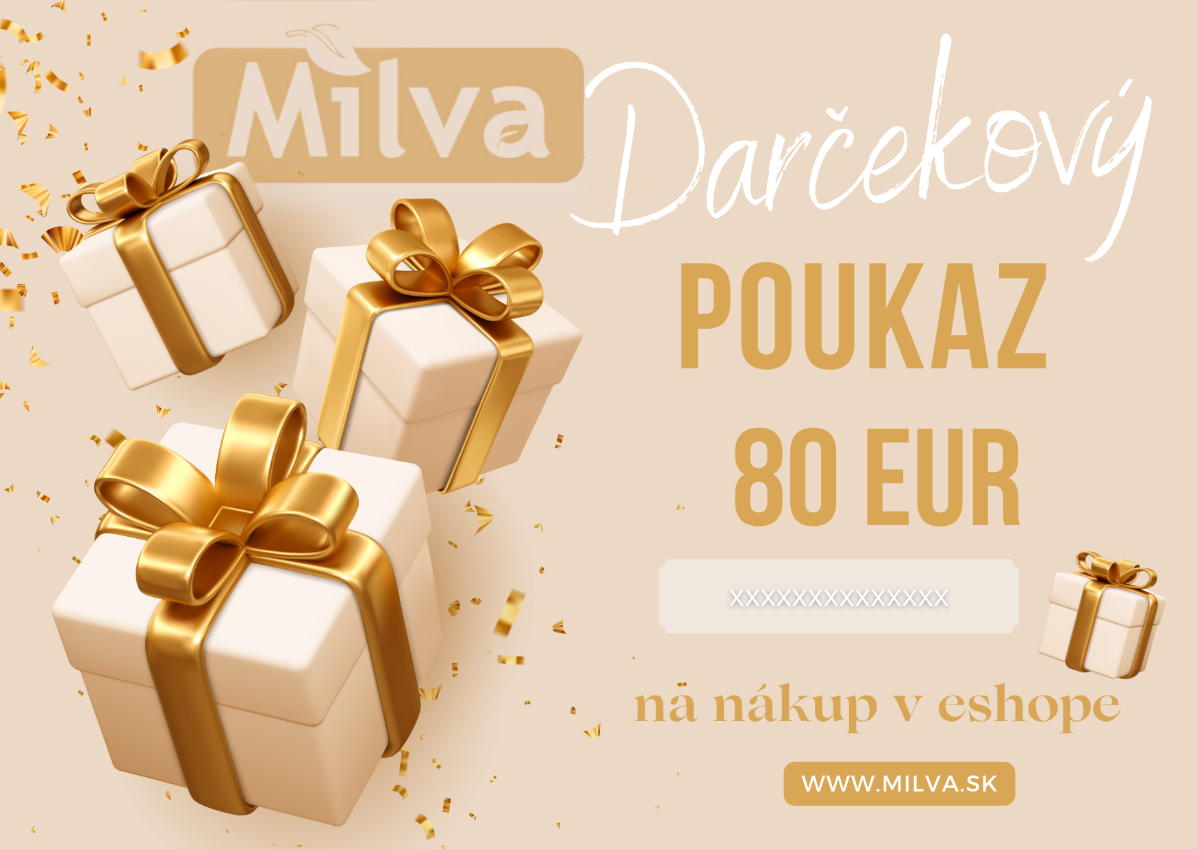 E-shop Darčekový poukaz