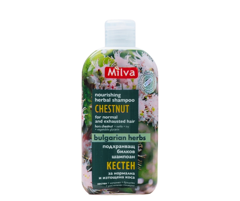 Milva výživný bylinný šampón gaštan 200ml