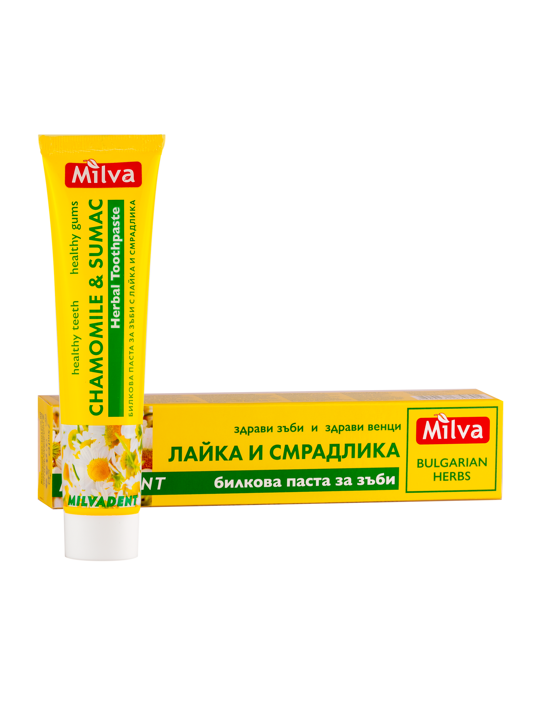 Milva zubná pasta s harmančekom a sumakom, 75ml