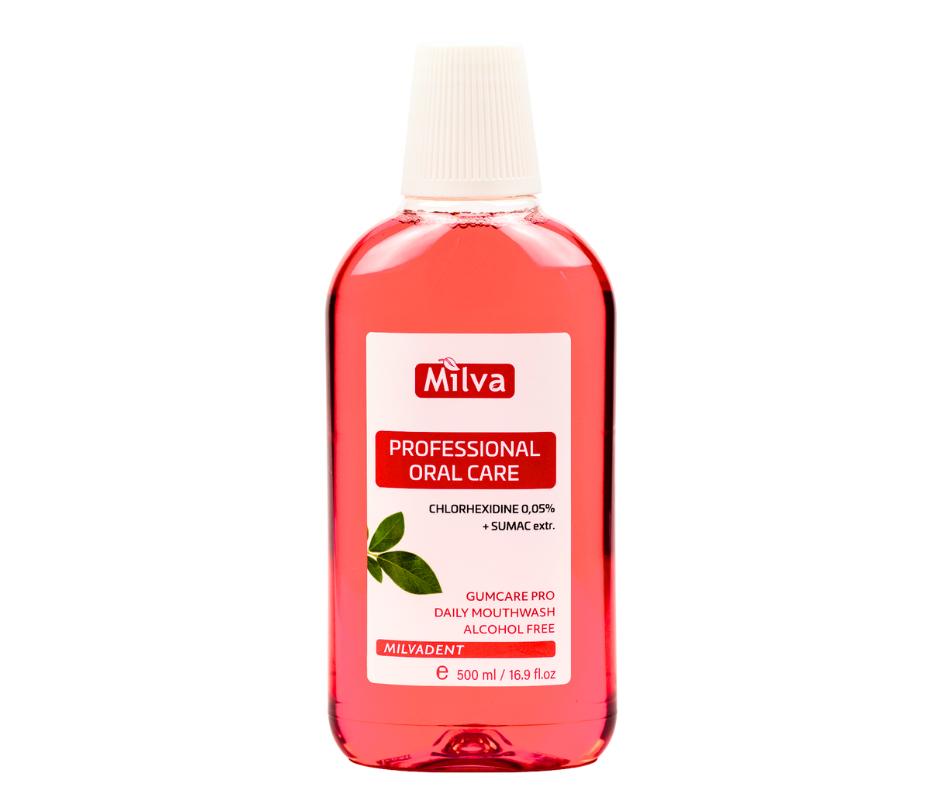 Milva Professional Oral Care – Ústna voda s chlorhexidínom 500 ml