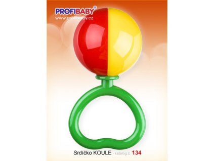 Chrastítko srdíčko koule Profibaby