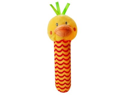 Bobobaby plyšové pískátko ZW-5 žluté kuřátko