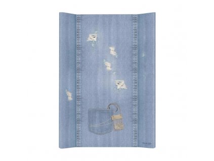 Podložka přebalovací měkká 2-hranná 70x50 cm Denim Style Shabby blue Ceba