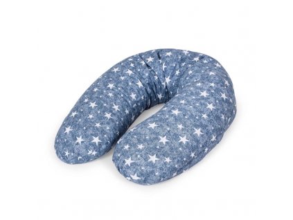 Polštář na kojení Cebuszka PHYSIO Multi Denim Style Stars blue Ceba