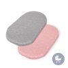 Plachta do kočárku 73-80x30-37cm 2ks Light Grey+Pink