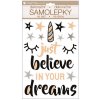 Samolepka na zeď Believe in Dreams prostorová 36 x 21 cm