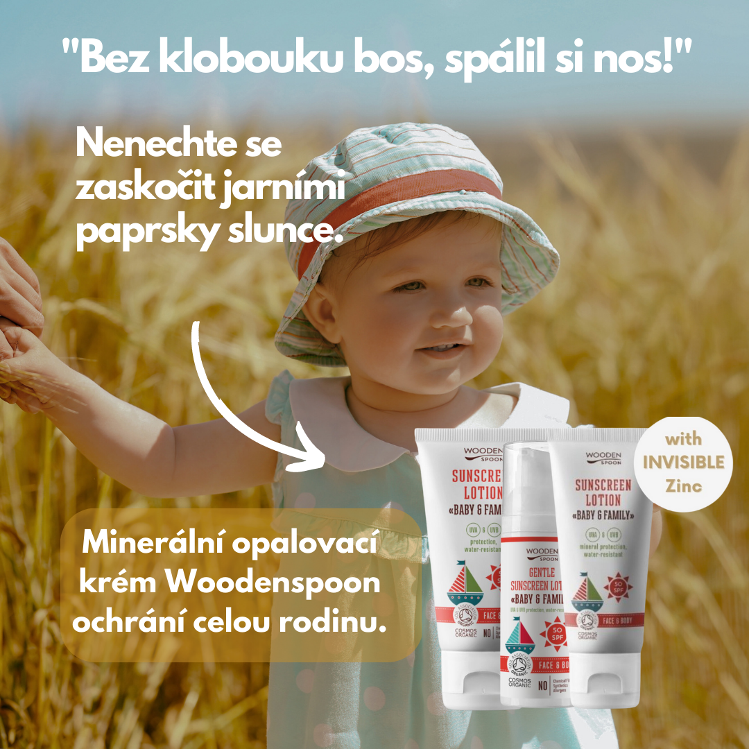 Minerální opalovací krémy pro celou rodinu