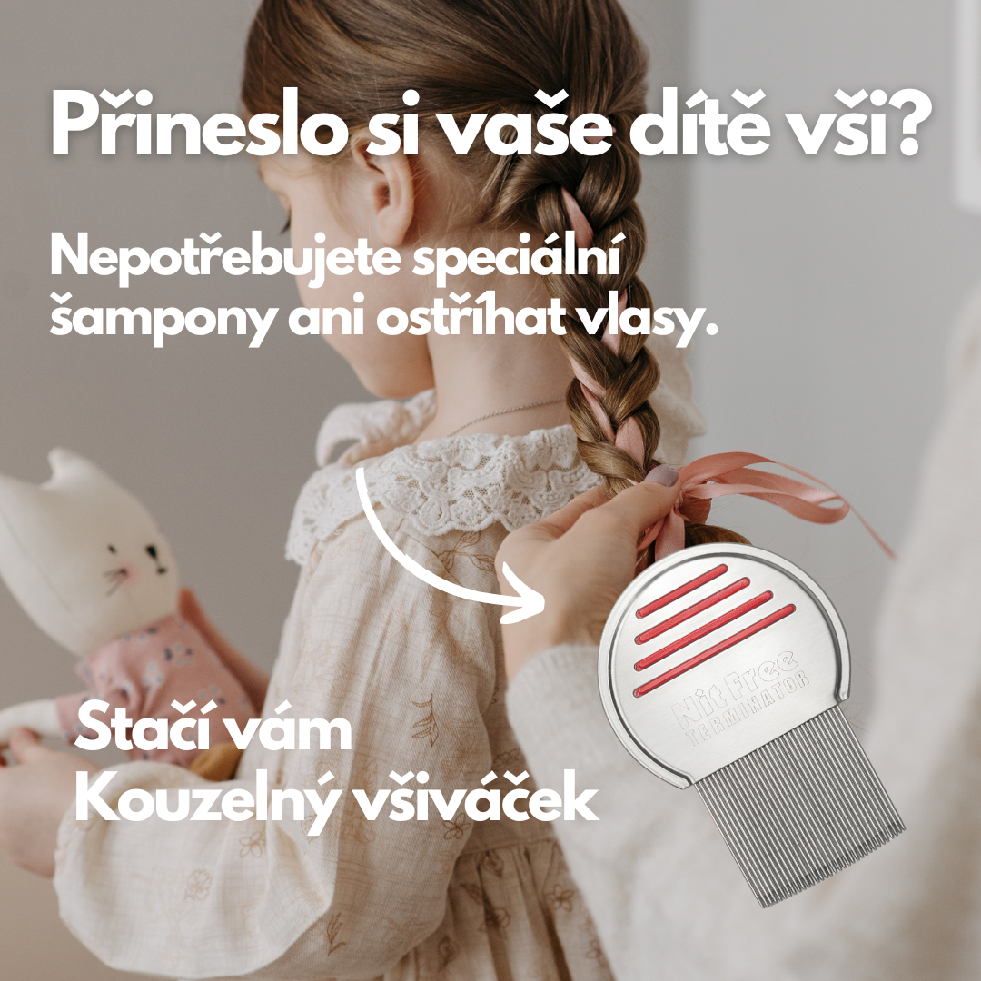 Všiváček | Nit Free Terminator | Přineslo si vaše dítě vši? | Všiváček vyčeše vši i hnidy
