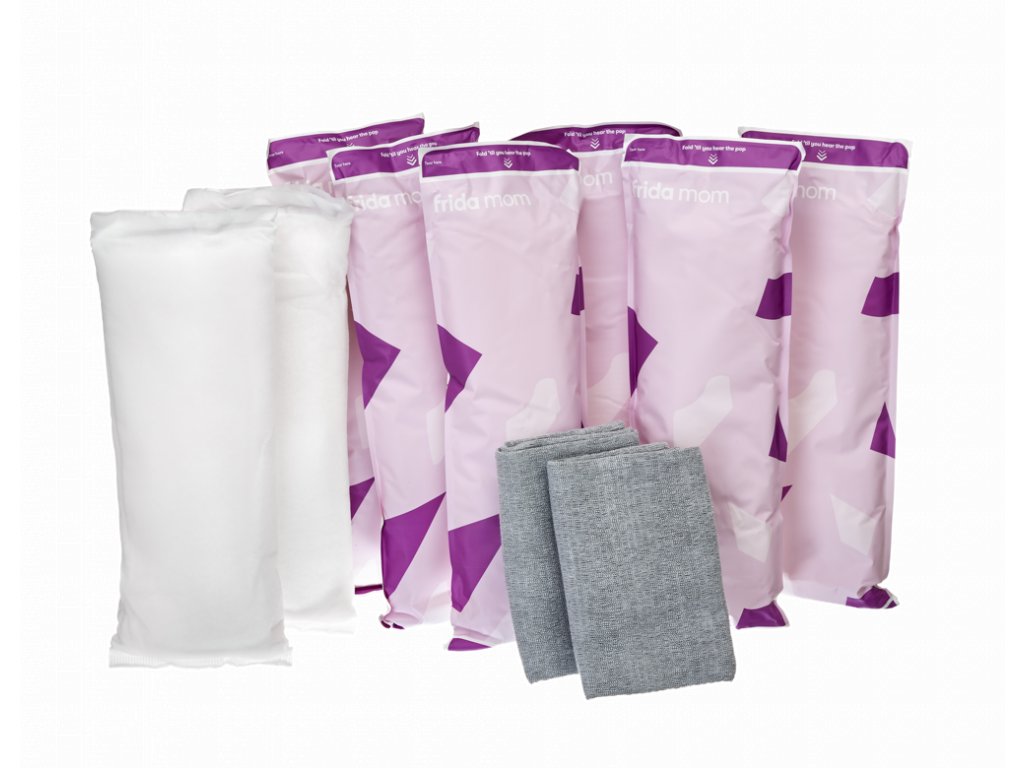 Frida Mom cooling absorbent Ice Maxi pads + Disposable postpartum