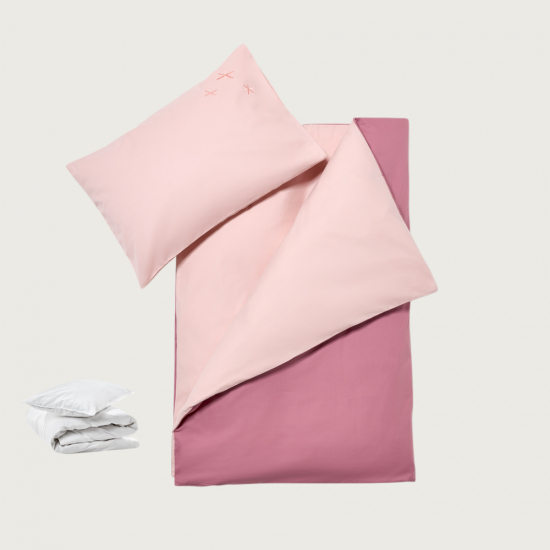 Value pack duvet, pillow and bedding Dusty Rose