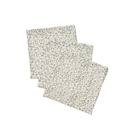 Mušelínové plenky Blue Flowers