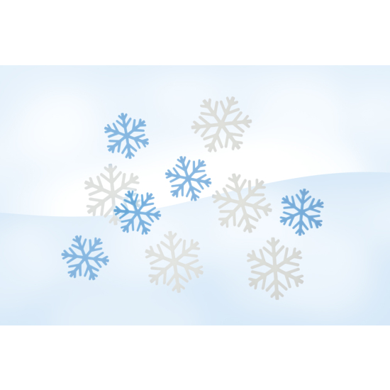 Water stickers Snowflakes