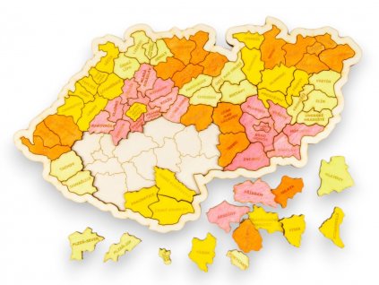 mapa ceska republika puzzle 3