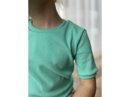 Tričko basic AQUA